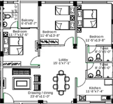 3 BHK Flat in Acrux Neon in Hanspal, Bhubaneswar - Image 910279