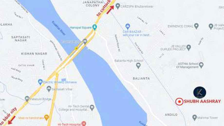 Location of Kalky Shubh Aashray - Image 385253