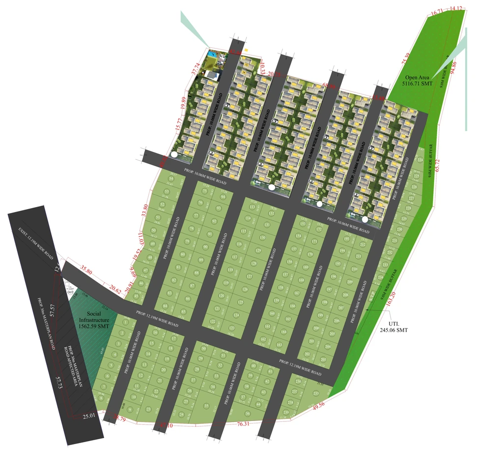 Master Plan of Walls N Windows Origin Villas in Kollur, Hyderabad - Image 385443