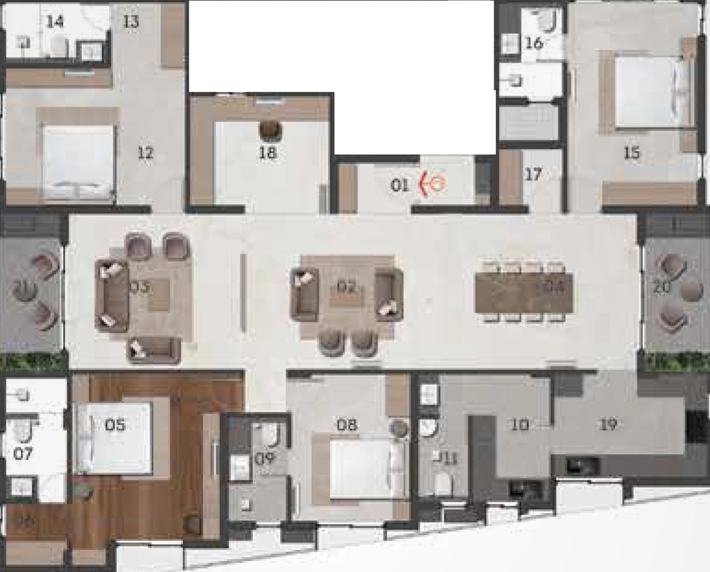 4 BHK Flat in Chaitanya Meenakshi in Mylapore, Chennai - Image 910191