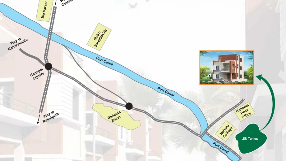 Location of JB Twins in Hanspal, Bhubaneswar - Image 384965