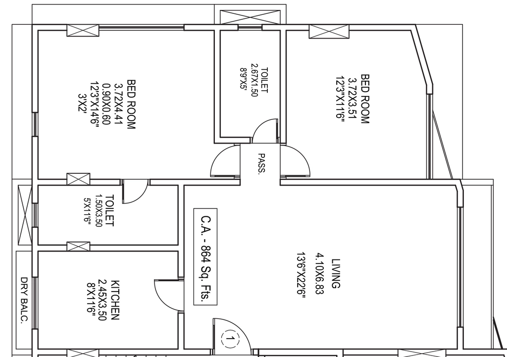 2 BHK Flat in Gundecha Desire in Vile Parle East, Mumbai - Image 910287