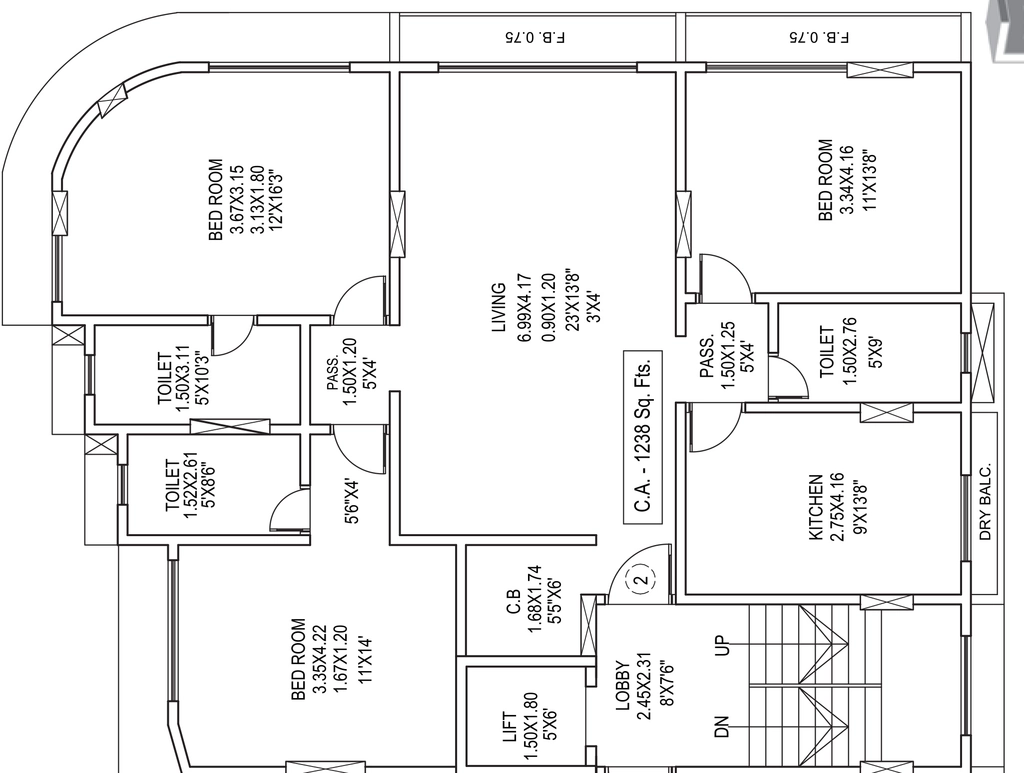 3 BHK Flat in Gundecha Desire in Vile Parle East, Mumbai - Image 910288