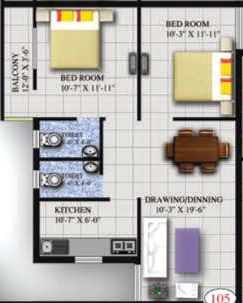 2 BHK Flat in Sai Roshan Elegant in Hanspal, Bhubaneswar - Image 910434