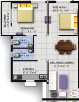 2 BHK Flat in Sai Roshan Elegant in Hanspal, Bhubaneswar - Image 910433