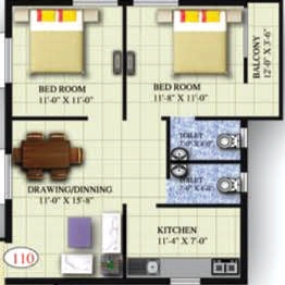 2 BHK Flat in Sai Roshan Elegant in Hanspal, Bhubaneswar - Image 910435