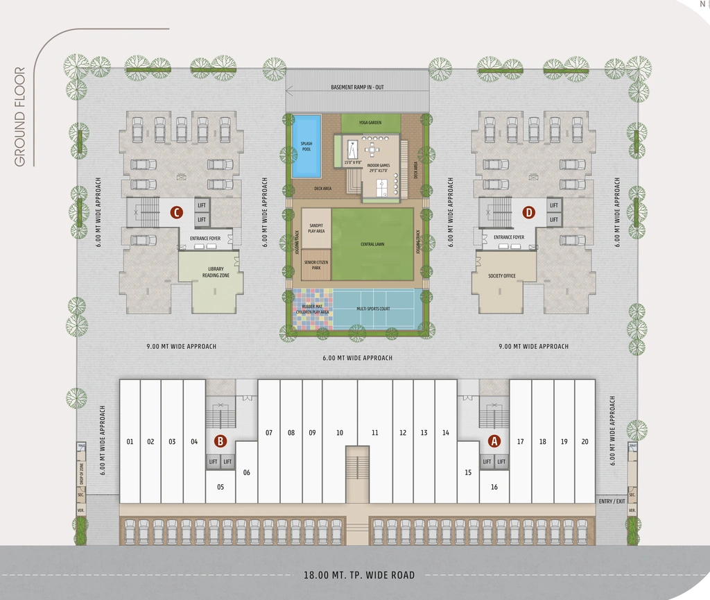 Master Plan of Commercial Elenza Green Field in Shela, Ahmedabad - Image 384832