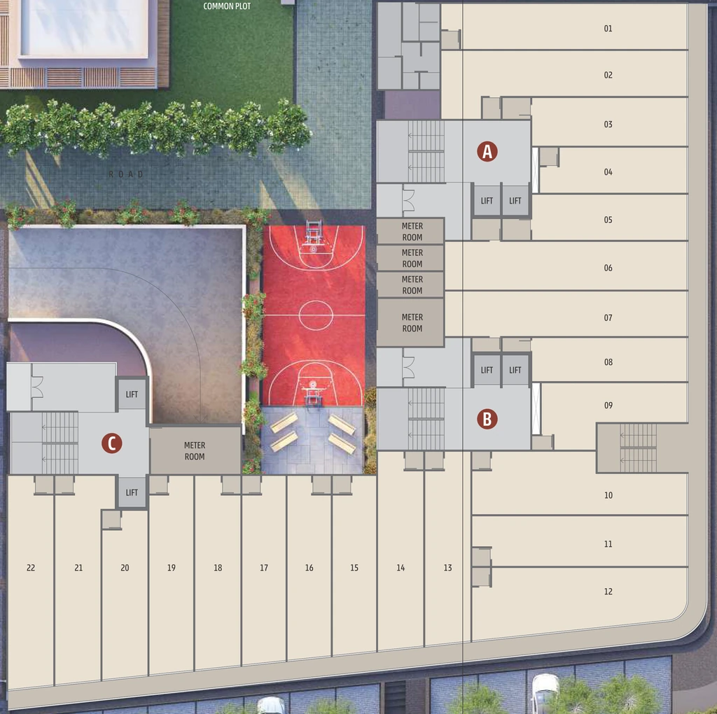Floor Plan of Commercial Swastik Promont in Bopal, Ahmedabad - Image 404646
