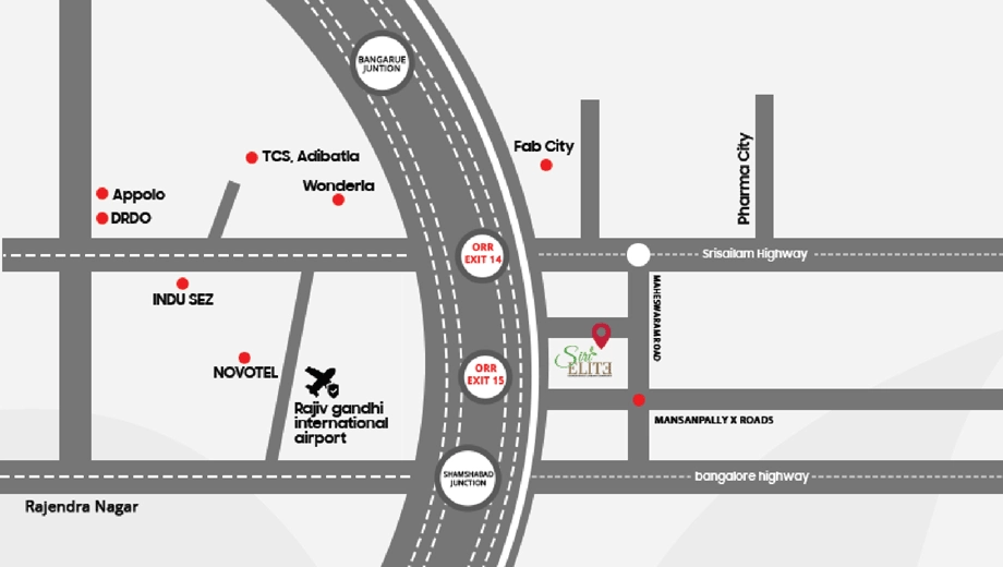 Floor Plan of Grenstone Siri Elite in Tukkuguda, Hyderabad - Image 385660