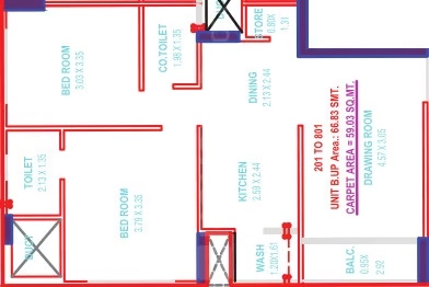 2 BHK Flat in RR Tatva Bliss in South Bopal, Ahmedabad - Image 918661