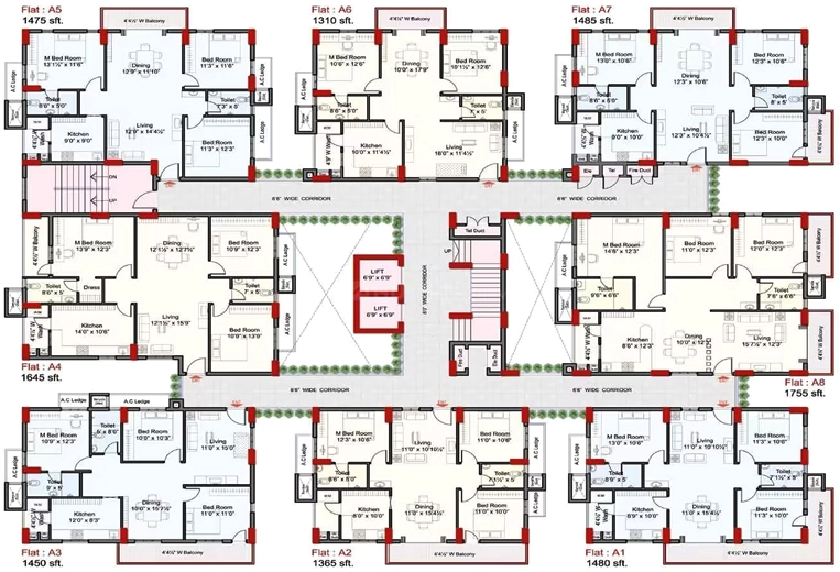 Floor Plan of Indu Fortune Fields The Annexe in Kukatpally, Hyderabad - Image 385859