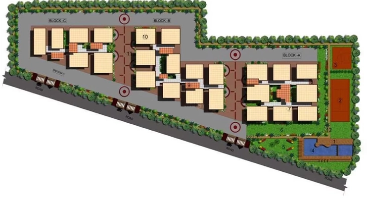 Master Plan of Indu Fortune Fields The Annexe in Kukatpally, Hyderabad - Image 385858
