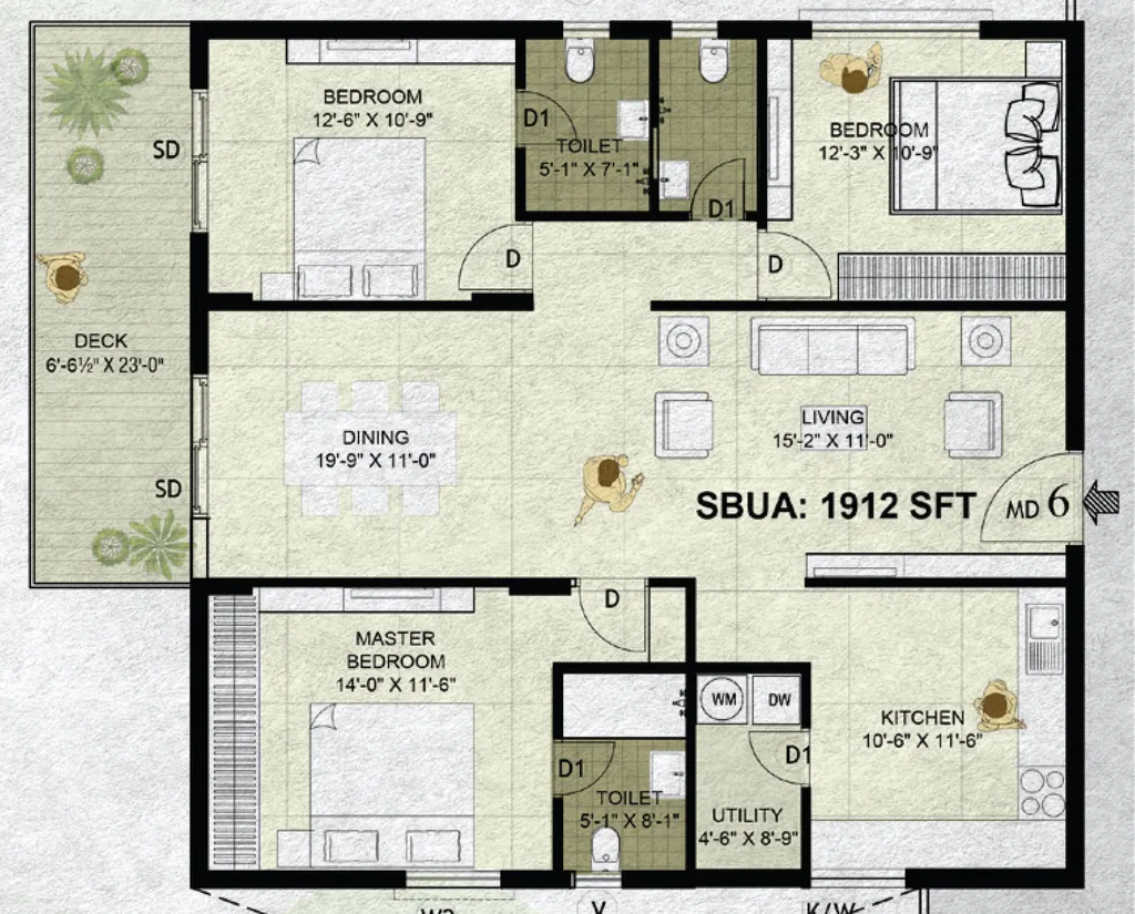 3 BHK Flat in Padmavathi Aryavart One in Tukkuguda, Hyderabad - Image 910667