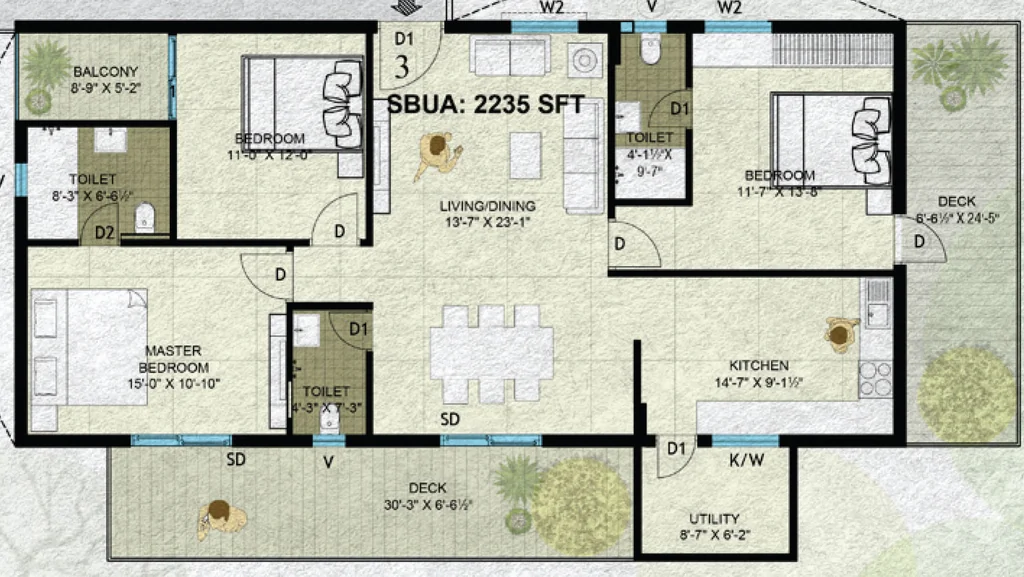 3 BHK Flat in Padmavathi Aryavart One in Tukkuguda, Hyderabad - Image 910670