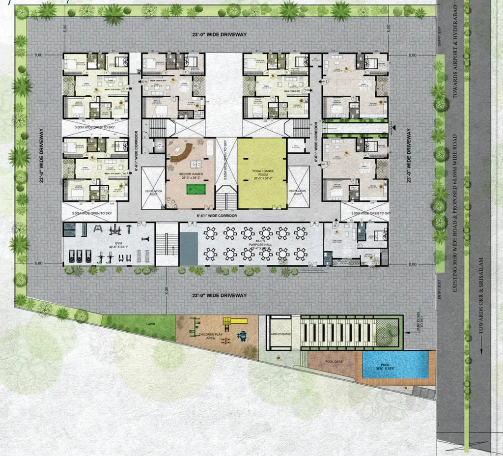 Master Plan of Padmavathi Aryavart One in Tukkuguda, Hyderabad - Image 385882
