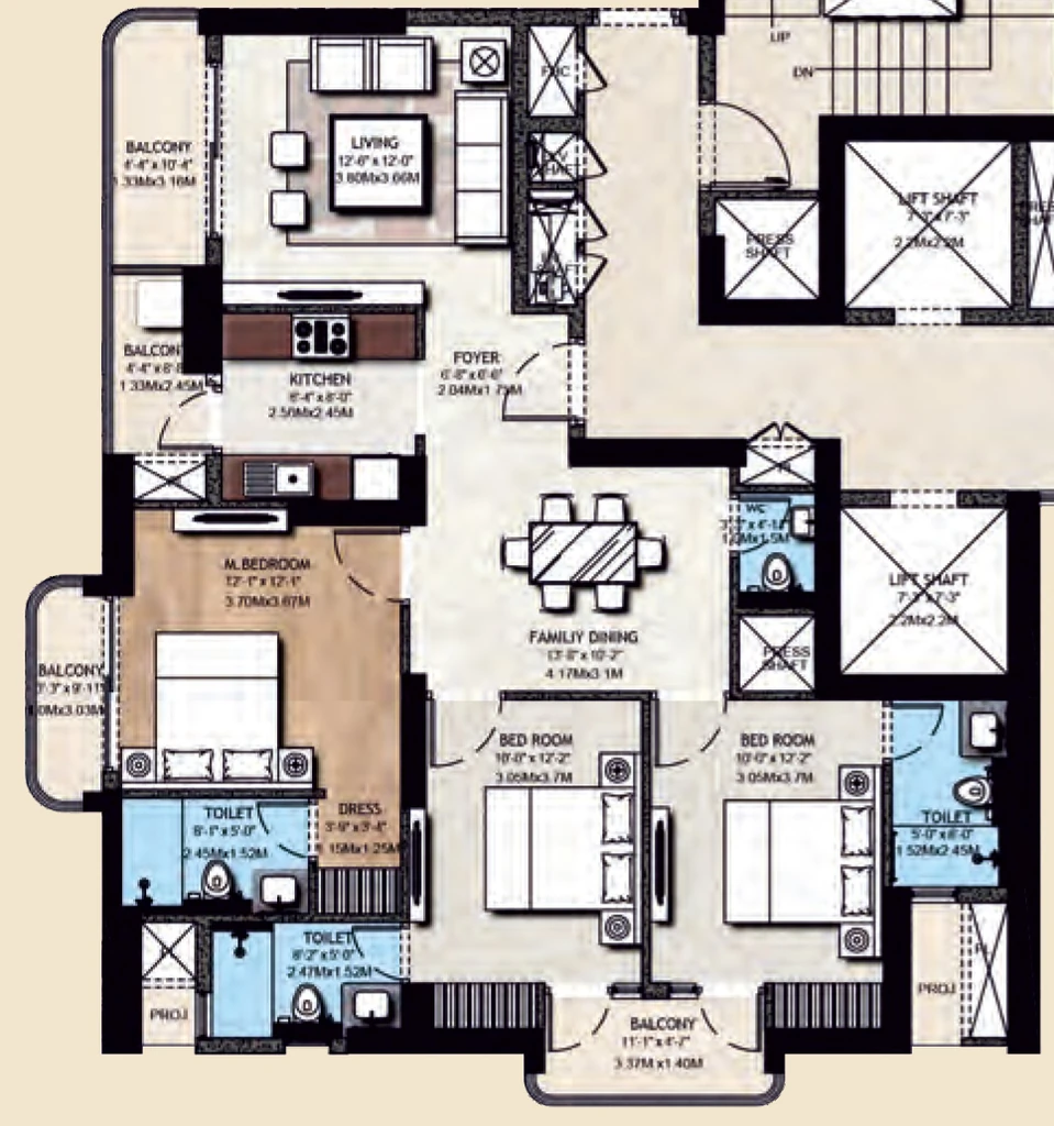 3 BHK Flat in SS One in Sector 83, Gurgaon - Image 910290