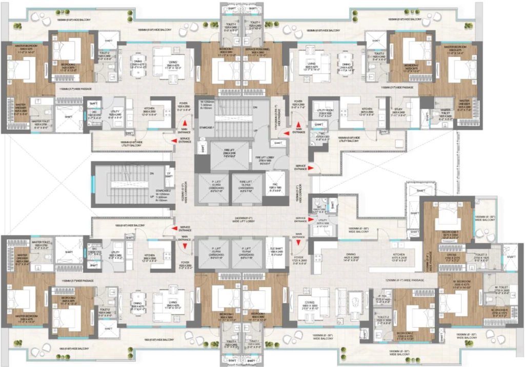 Floor Plan of Adani The Marq in Sector 102, Gurgaon - Image 384958