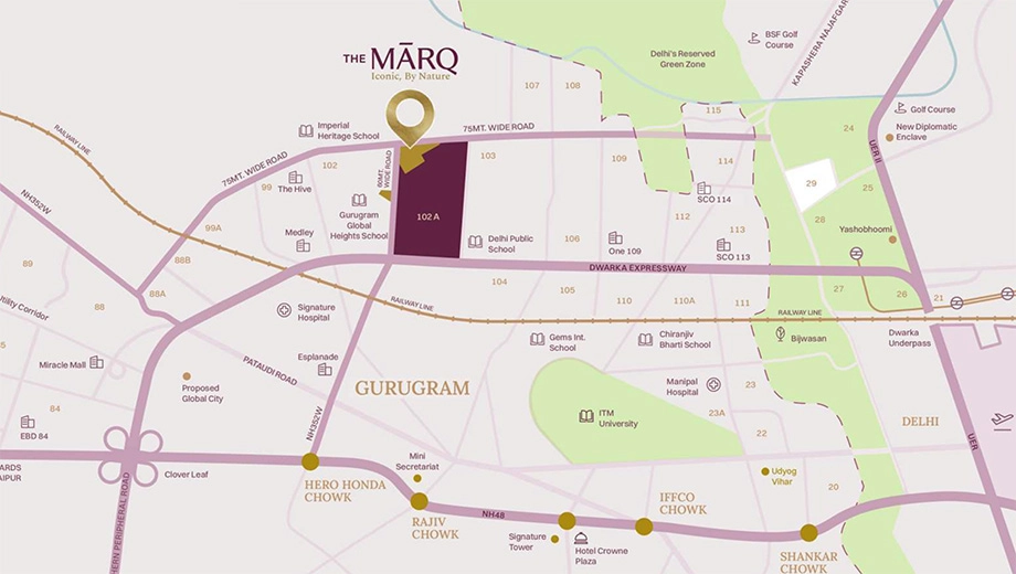 Location of Adani The Marq - Image 384957