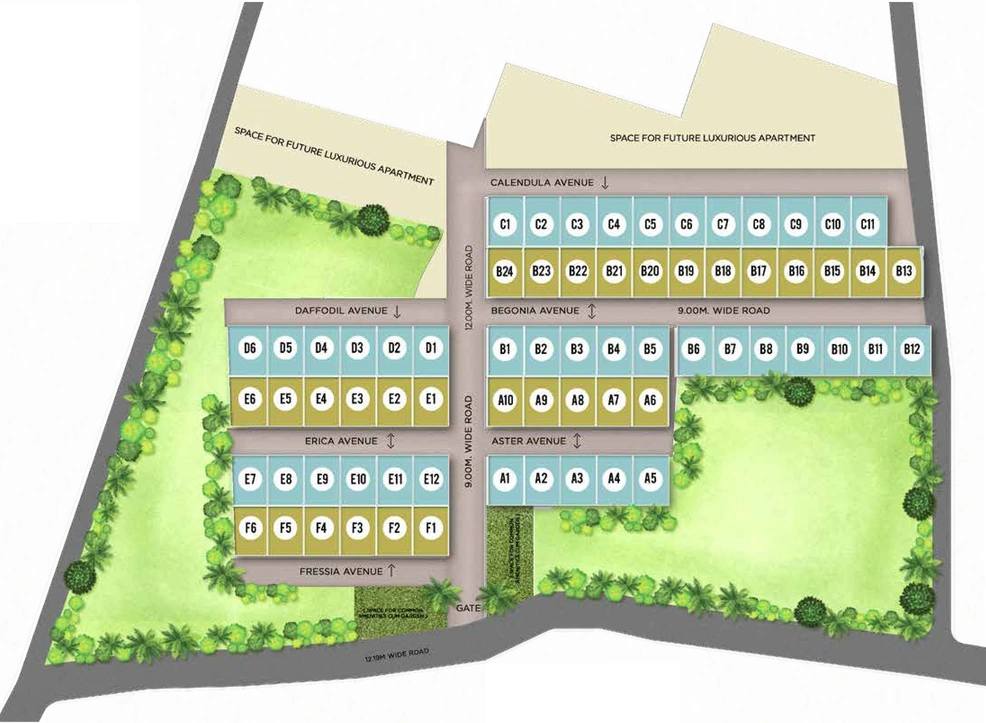 Master Plan of APB Tranquil Garden in Cuttack, Bhubaneswar - Image 384979