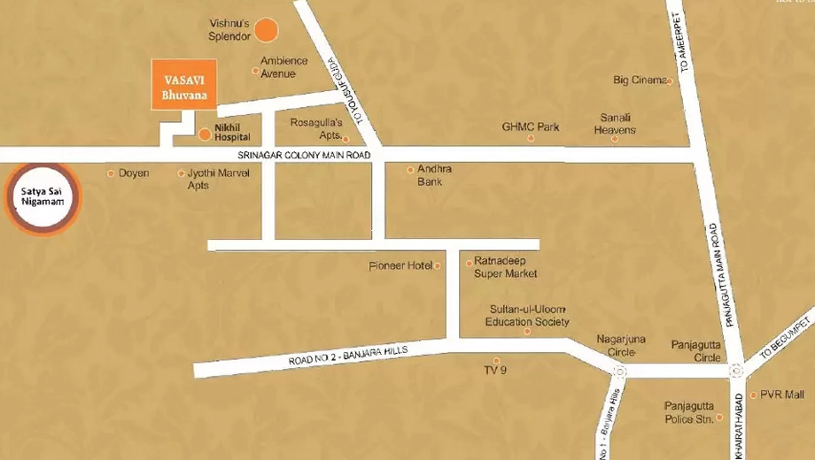 Location of Vasavi Bhuvana Apartments - Image 385956