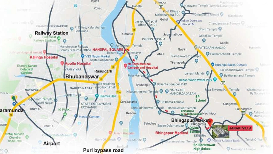 Location of Cessum Janaki Villa - Image 385026