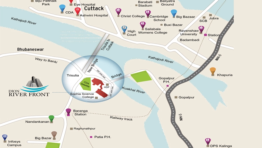 Location of Dion River Front - Image 385033