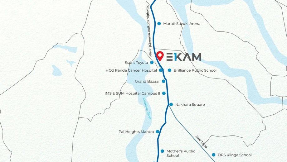 Location of Harshpriya Ekam - Image 385062