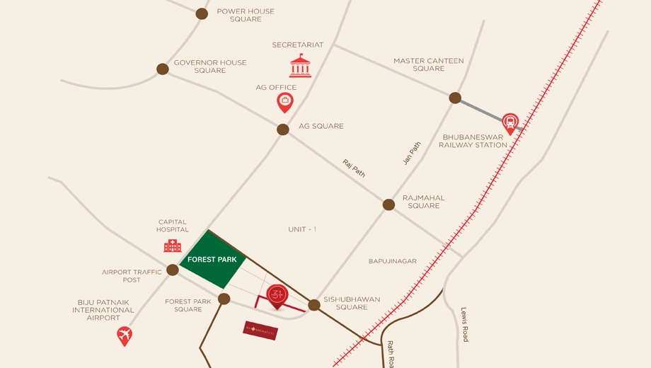 Location of Harshpriya 31 Forest Park - Image 385070