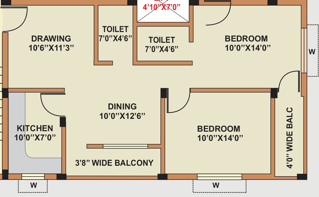2 BHK Flat in Jayashree Plaza in Balianta, Bhubaneswar - Image 910373