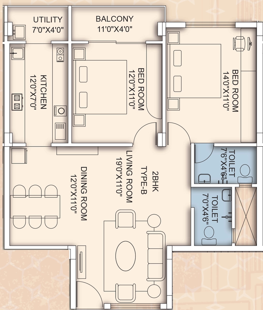 2 BHK Flat in Joel Shiv Sagar in Cuttack, Bhubaneswar - Image 910374