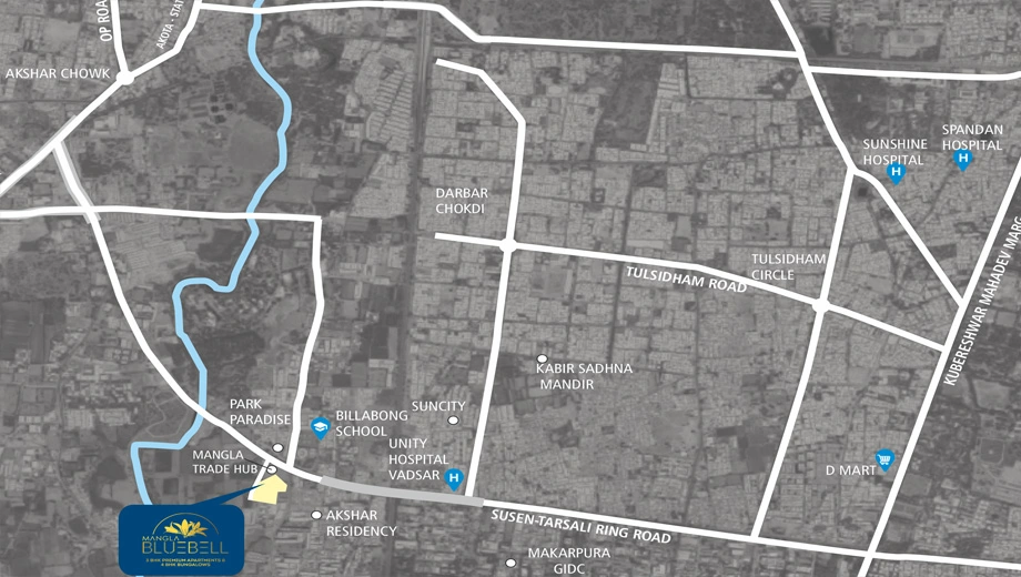 Location of Mangla Bluebell - Image 385100