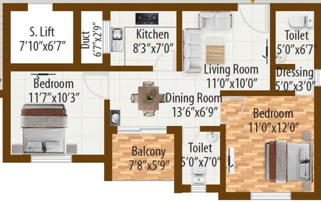 2 BHK Flat in Mahodadhi Galaxy in Phulnakhara, Bhubaneswar - Image 910421