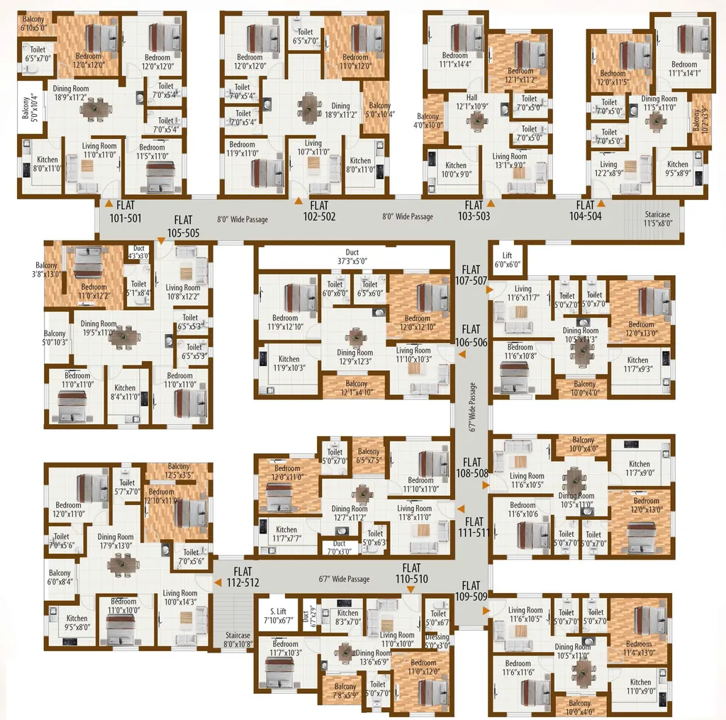 Floor Plan of Mahodadhi Galaxy in Phulnakhara, Bhubaneswar - Image 385207