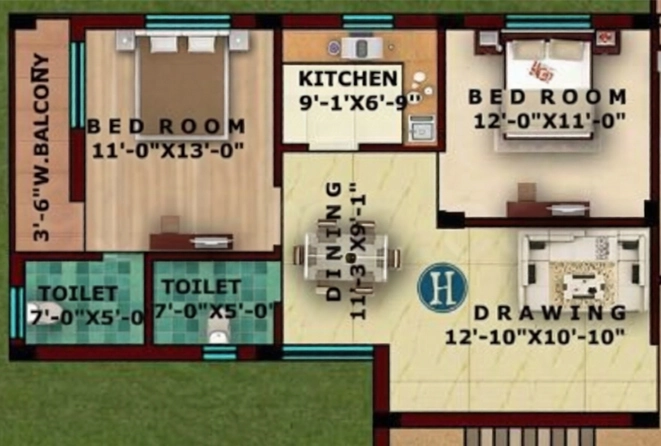 2 BHK Flat in MM River View Tower in Cuttack, Bhubaneswar - Image 910436