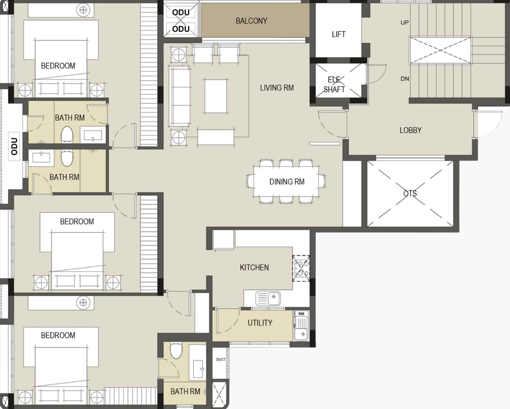 3 BHK Flat in Chaitanya Rajshri in Nungambakkam, Chennai - Image 910463