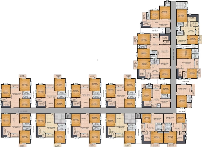 Floor Plan of Prabhujee Elegance in Chandaka, Bhubaneswar - Image 385294