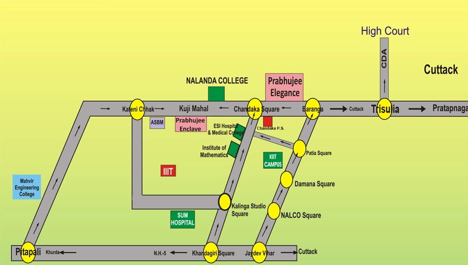 Location of Prabhujee Elegance - Image 385293