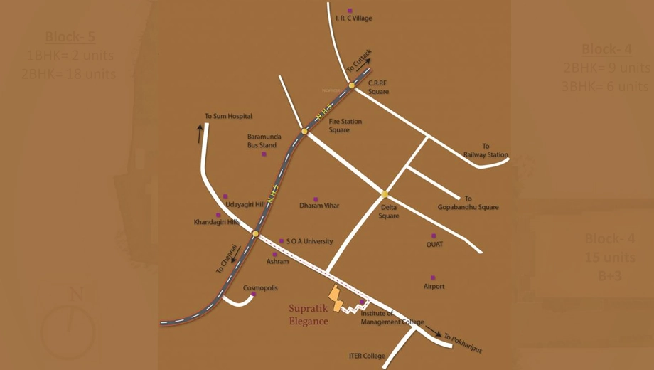 Location of Supratik Elegance - Image 385708