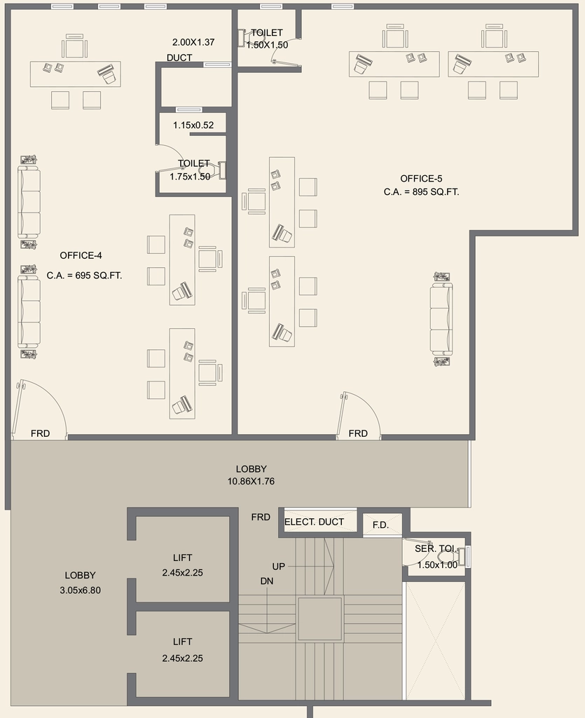 Floor Plan of SS House in Vile Parle East, Mumbai - Image 388963