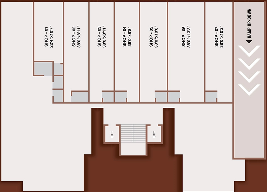 Floor Plan of Commercial DHS Royal in Singarwa, Ahmedabad - Image 385329