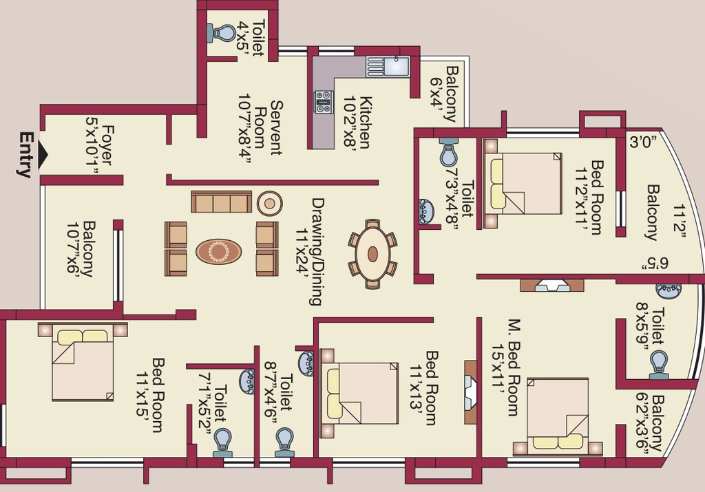4 BHK Duplex in OCHB Kharavela Enclave in Jagamara, Bhubaneswar - Image 910662