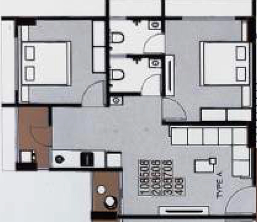 2 BHK Flat in Ganesh Aaradhana Sky in Narol, Ahmedabad - Image 910490