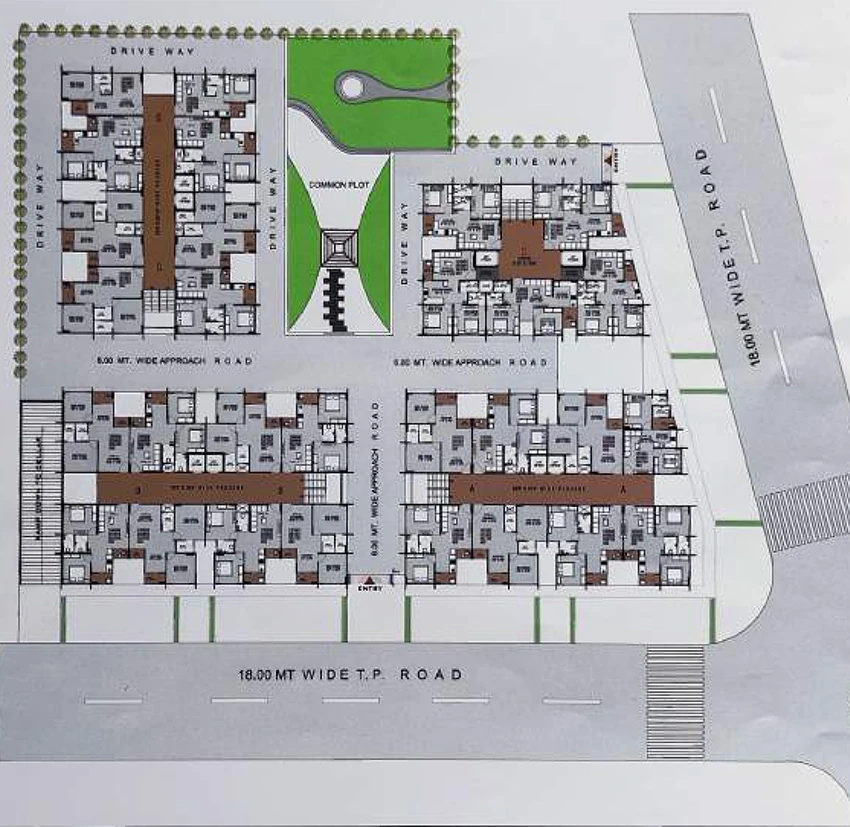 Master Plan of Ganesh Aaradhana Sky in Narol, Ahmedabad - Image 385341