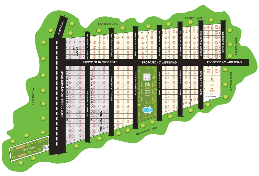 Master Plan of IIDs Glory City in Ghatkesar, Hyderabad - Image 386003