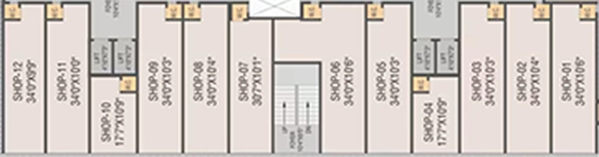 Floor Plan of Commercial Gopinath Exotica in Nikol, Ahmedabad - Image 385367