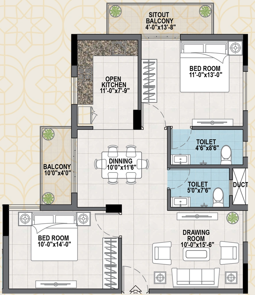 2 BHK Flat in SRC Signature in Cuttack, Bhubaneswar - Image 910502
