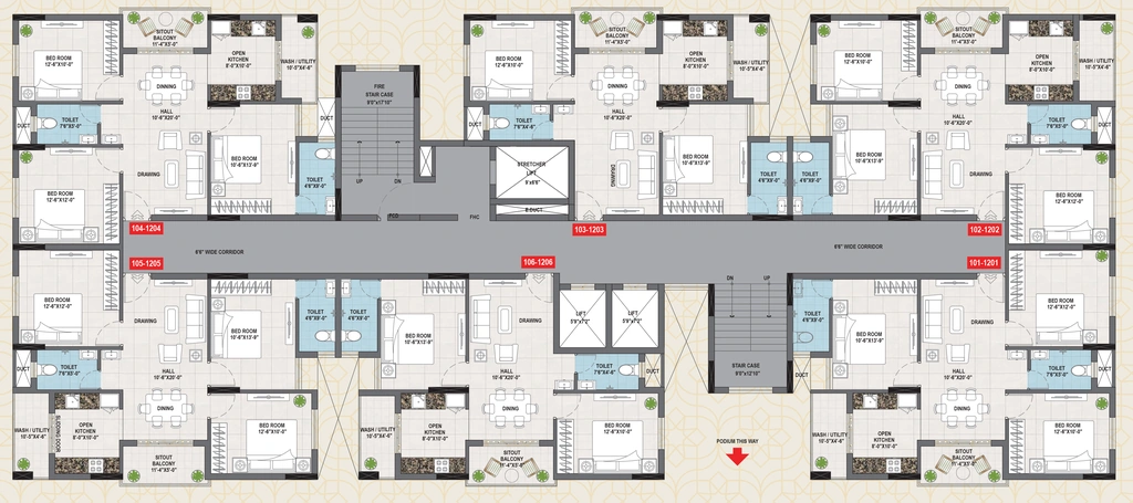 Floor Plan of SRC Signature in Cuttack, Bhubaneswar - Image 385377