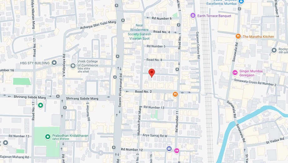 Location of Meghna Manju Villa in Goregaon West, Mumbai - Image 402054