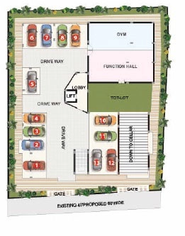 Master Plan of Ludhani Krishna Pride in Marredpally, Hyderabad - Image 386078