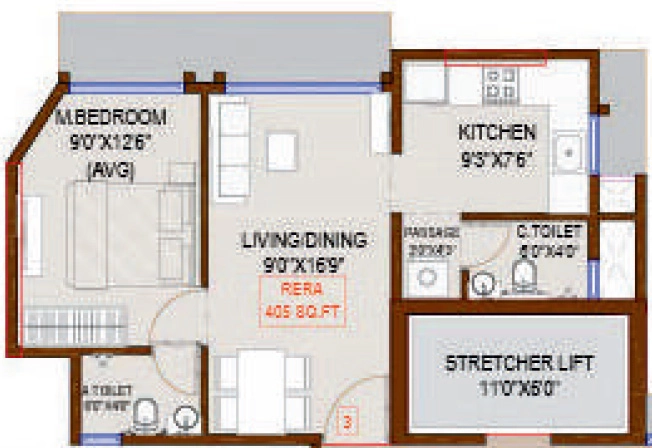 1 BHK Flat in Meghna Rivaan in Goregaon West, Mumbai - Image 911575